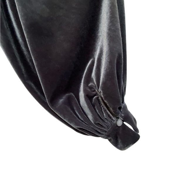 Calvin Klein Gray Velvet Midi Dress - Picture 3 of 8